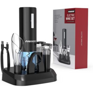 Moocoo Electric Wine Opener with Multiple Wine Accessories