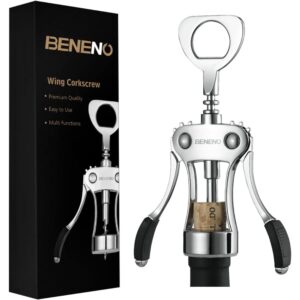 Beneno Zinc Alloy Premium Wing Corkscrew Wine Bottle Opener